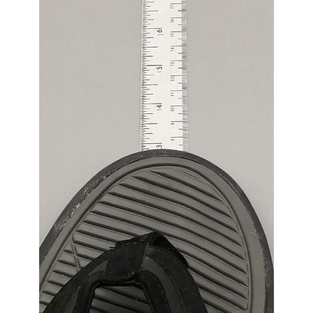 Champion Sandals Mens Black L 11/12 Sport Flip Flop Thong Shoe Beach‎ Casual